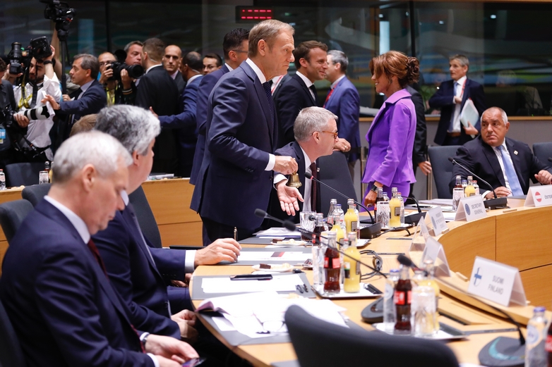 Donald Tusk au Conseil européen du 20 juin - Crédits : Dario Pignatelli / Conseil européen