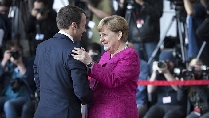 Angela Merkel et Emmanuel Macron