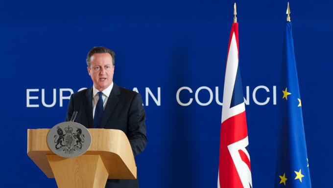 David Cameron au Conseil européen de juin
