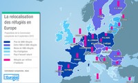 Carte comparative : quelle relocalisation des réfugiés en Europe ?