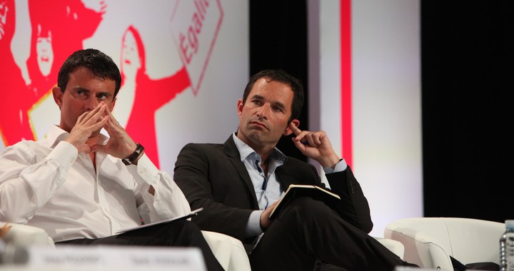 Manuel Valls et Benoit Hamon, en 2012