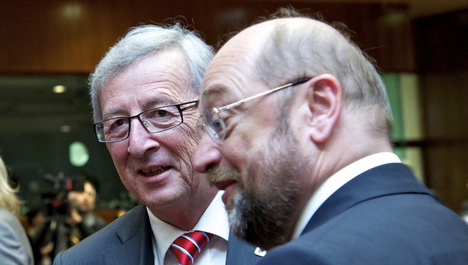 Jean-Claude Juncker et Martin Schulz
