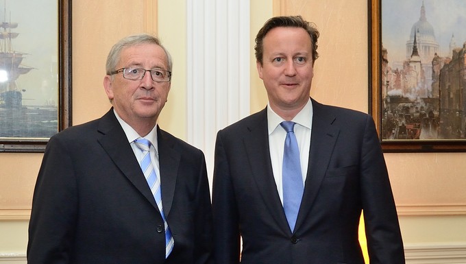 Jean-Claude Juncker et David Cameron