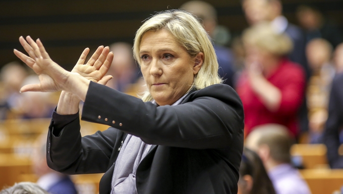 Marine Le Pen au Parlement européen