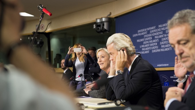 Marine Le Pen et Geert Wilders 28 mai 2014