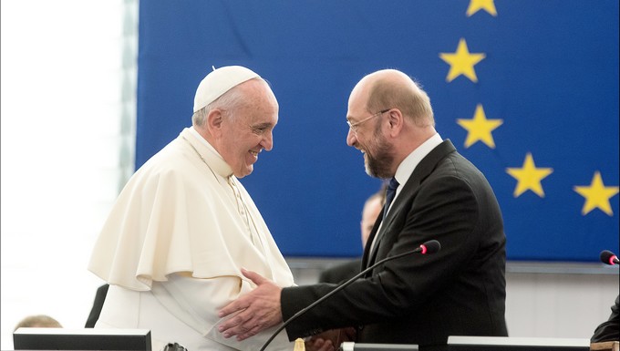 Le Pape François et Martin Schulz