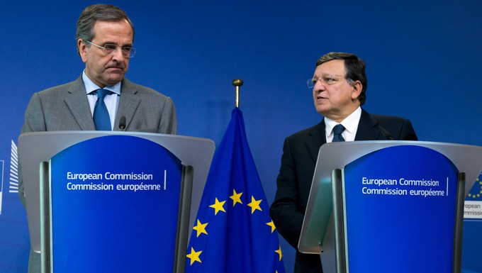 Antonis Samaras et José Manuel Barroso