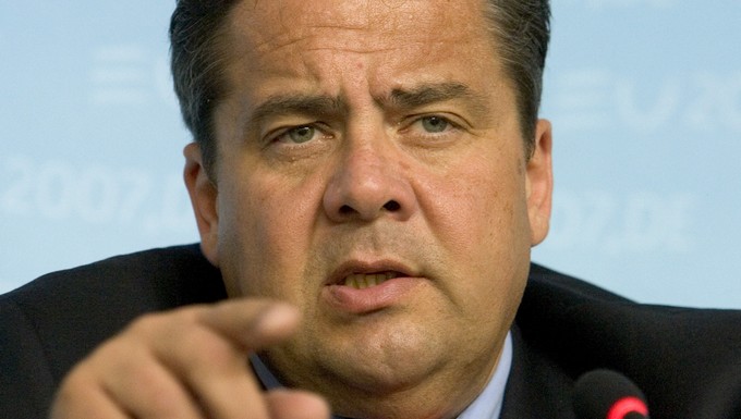 Sigmar Gabriel, ministre de l'économie allemand et vice-chancelier