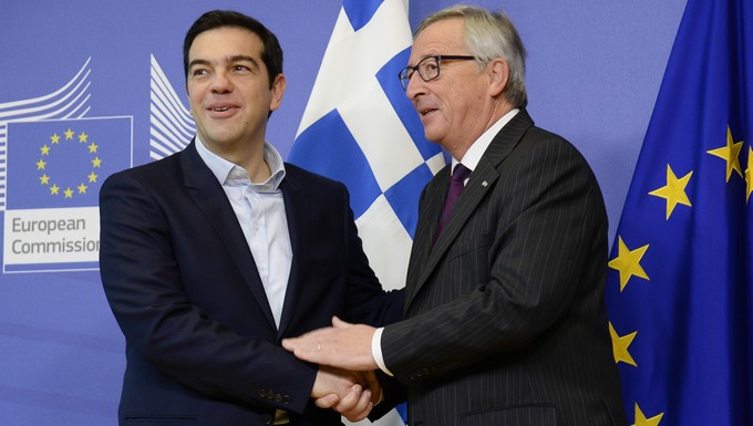 Alexis Tsipras et Jean-Claude Juncker