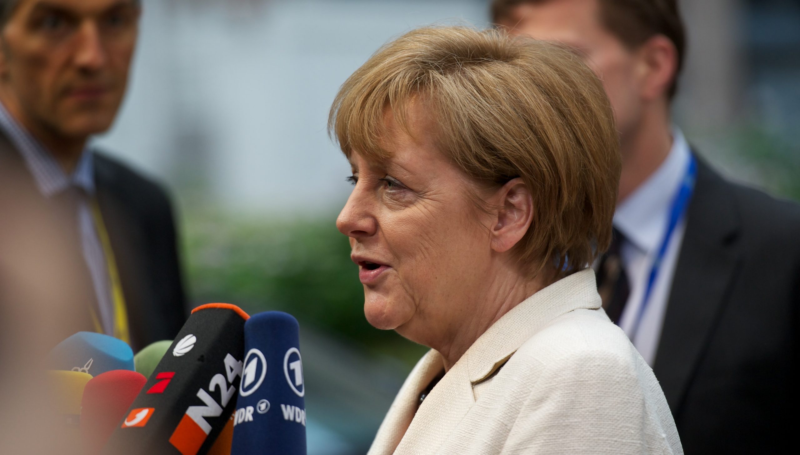 Angela Merkel - dîner informel des chefs d'Etat et de gouvernement à Bruxelles - 27/05/2014