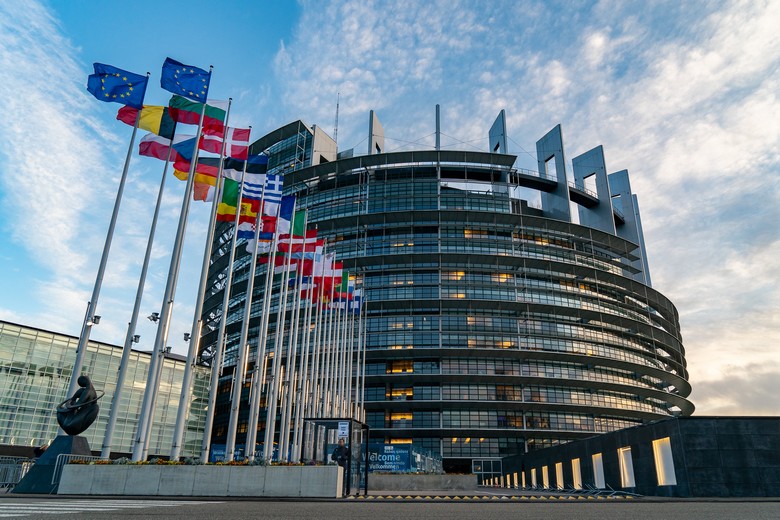 Cinq nouveaux députés européens français ont découvert pour la première fois le Parlement européen de Strasbourg lors de la session plénière de février 2020. Crédits : Gabor Kovacs / Flickr Parlement européen CC-BY-4.0