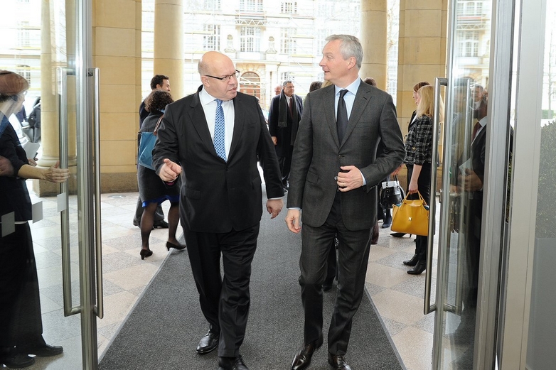 Peter Altmaier, ministre allemand de l'Economie, et son homologue français Bruno Le Maire - Crédits : compte Twitter @BrunoLeMaire