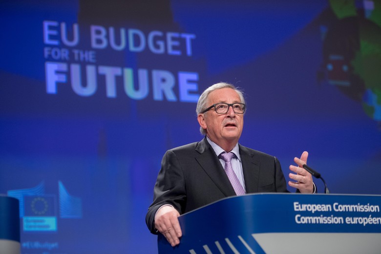 Le président de la Commission Jean-Claude Juncker présente le budget européen pour l'après 2020.