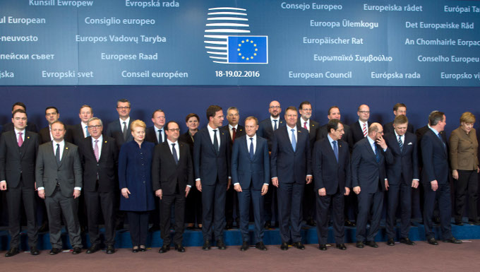 Conseil européen - Février 2016 - Photo de famille ©Conseil européen