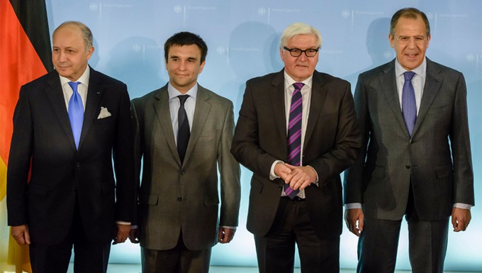 Réunion des ministres français, ukrainien, allemand et russe des Affaires étrangères