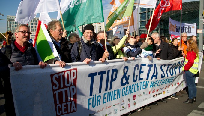 Manifestation contre le TTIP et le CETA à Berlin le 10 octobre