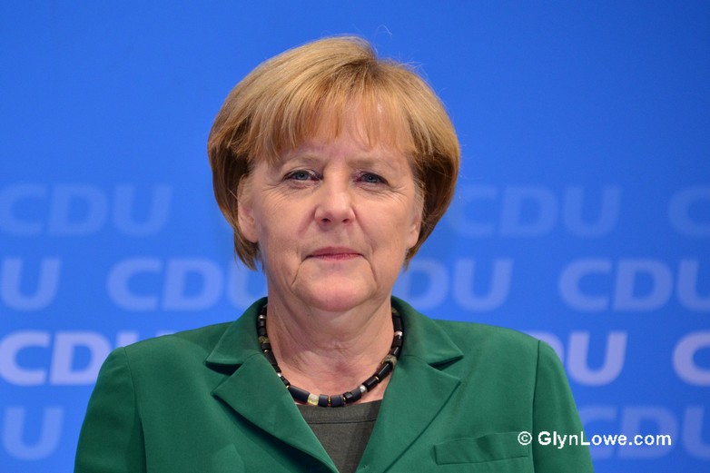 Angela Merkel au Congrès de la CDU à Hambourg en 2013 - Crédits : Glyn Lowe PhotoWorks / Flickr