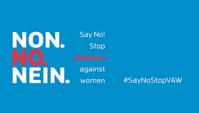 Logo de la campagne de l'Union européenne sur les réseaux sociaux contre les violences faites aux femmes