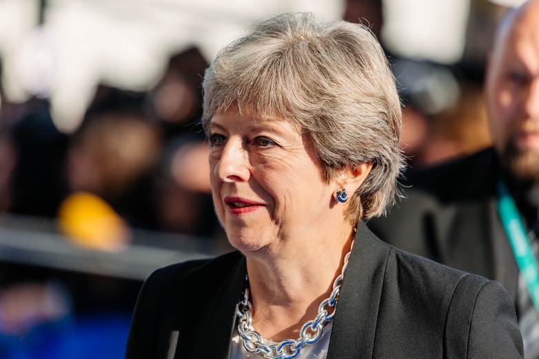 La Première ministre britannique Theresa May - Crédits : Arno Mikkor / Flickr