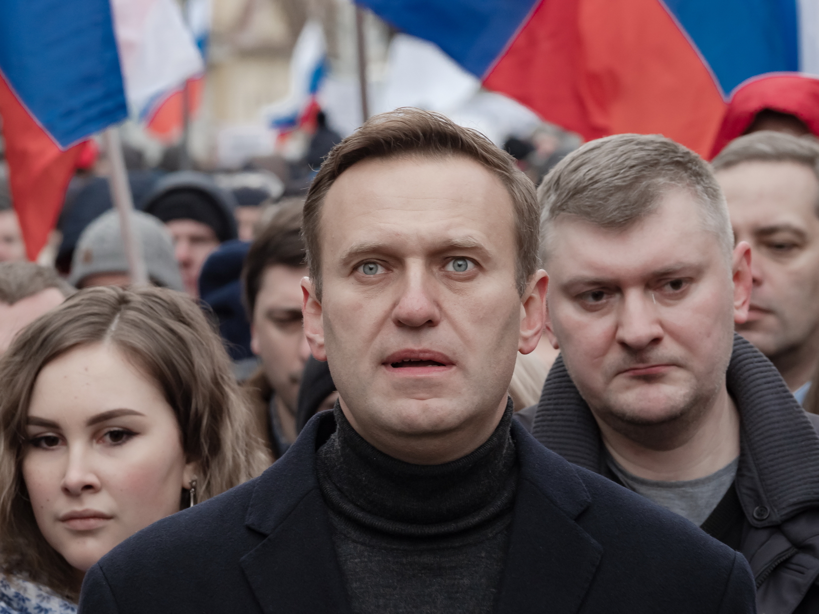 Alexei Navalny se trouve toujours dans le coma après son empoisonnement le 20 août dernier. Ici, lors d'une marche à la mémoire de l'opposant Boris Nemtsov, en février 2020 