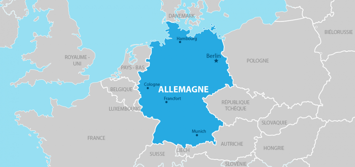 Allemagne carte géographique