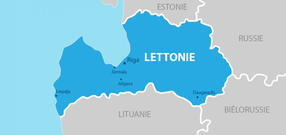 Lettonie carte géographique