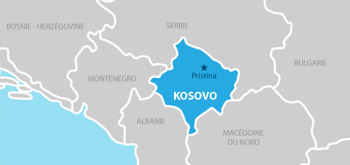 Kosovo Carte géographique