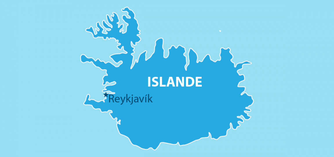 Islande carte géographique
