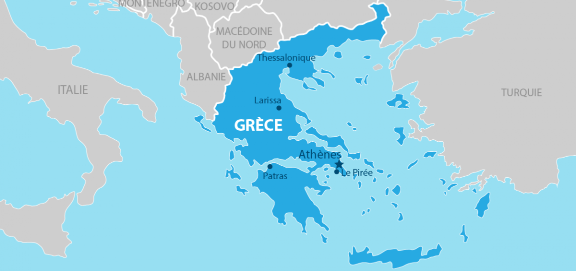 Grèce carte géographique