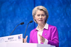 La présidente de la Commission européenne Ursula von der Leyen était présente à Brest