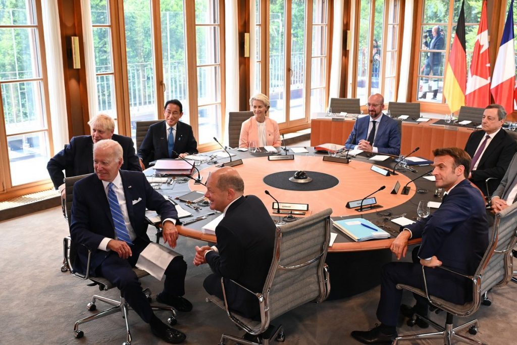 Réunis en Bavière, les dirigeants du G7 ont discuté de propositions visant à soutenir l'Ukraine face à l'invasion russe - Crédits : Ursula von der Leyen / Twitter