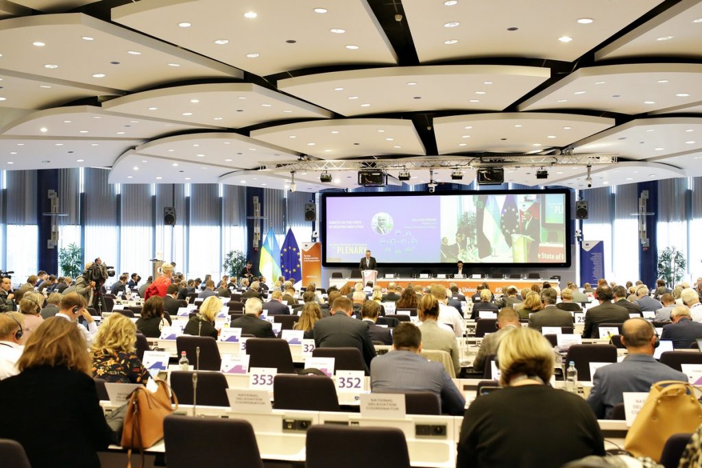 Le Comité européen des régions, ici en séance plénière le 11 octobre, est l'assemblée politique de l'UE où siègent 329 élus locaux et régionaux