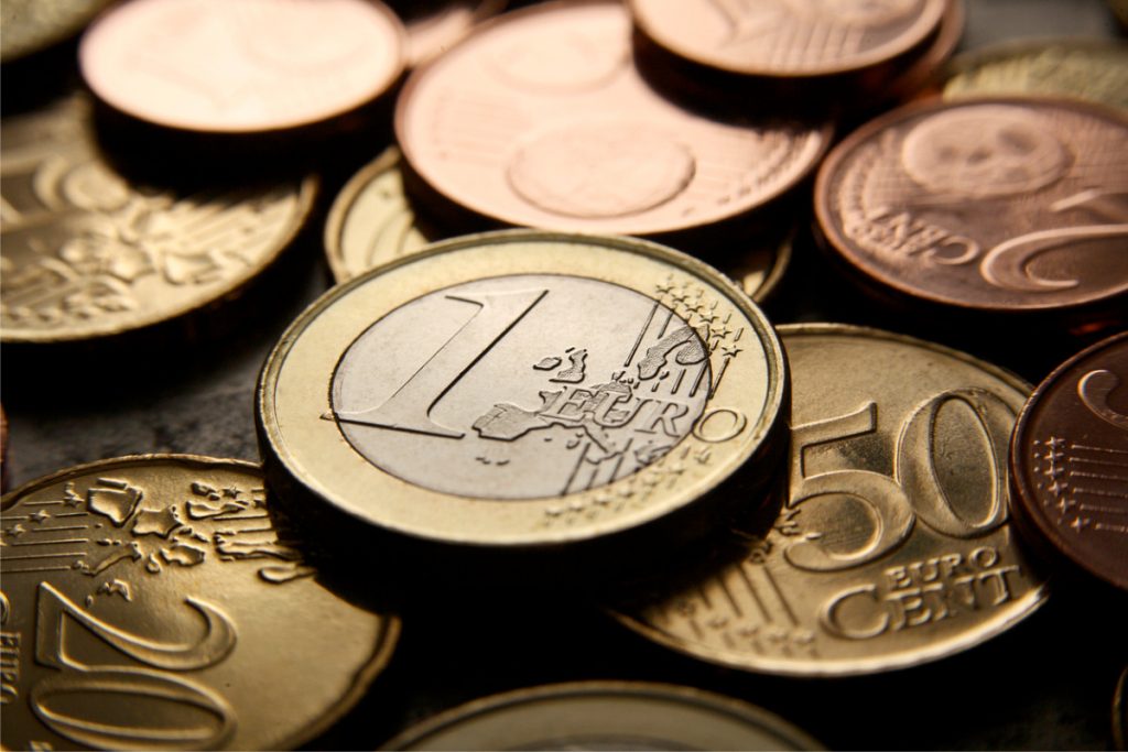 Les différentes pièces en euros