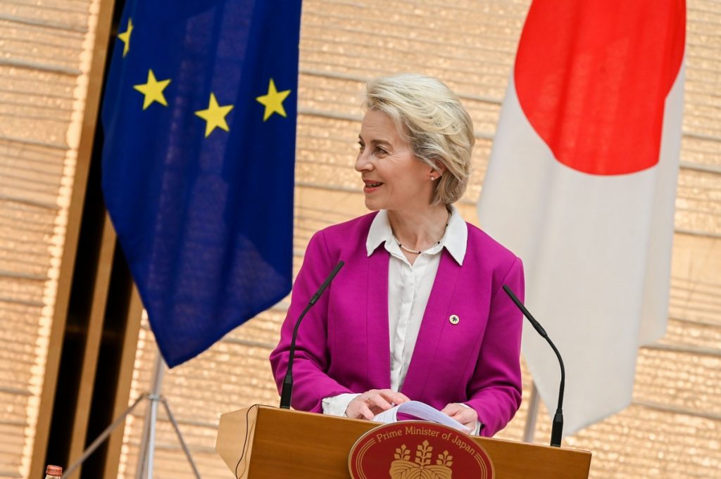 La présidente de la Commission européenne Ursula von der Leyen s'était rendue au Japon en mai 2022