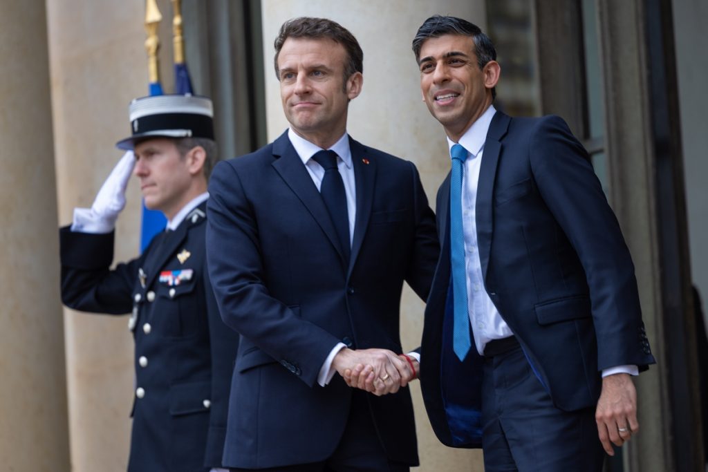 Rishi Sunak a été accueilli par Emmanuel Macron ce matin à l'Elysée
