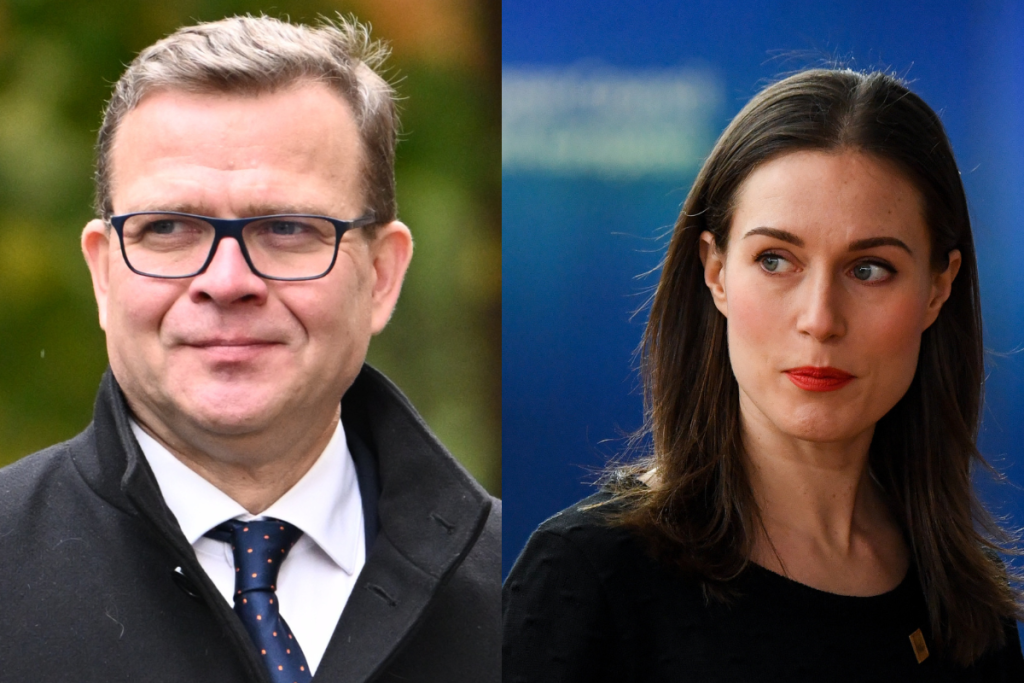 La Première ministre sortante, Sanna Marin et son remplaçant de centre-droit Petteri Orpo. - Crédits : Parti populaire européen CC BY 2.0 / Conseil européen 