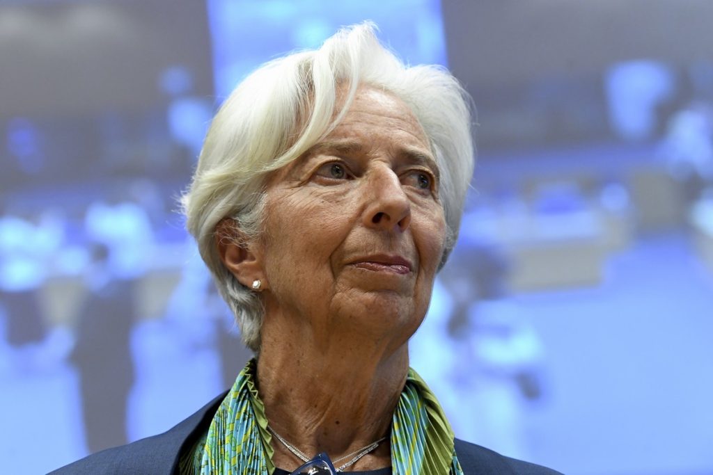 Lors de la conférence de presse en marge des dernières annonces de la BCE, Christine Lagarde a déclaré qu'elle ne pouvait pas affirmer que les taux atteignaient actuellement leur pic - Crédits : European Union