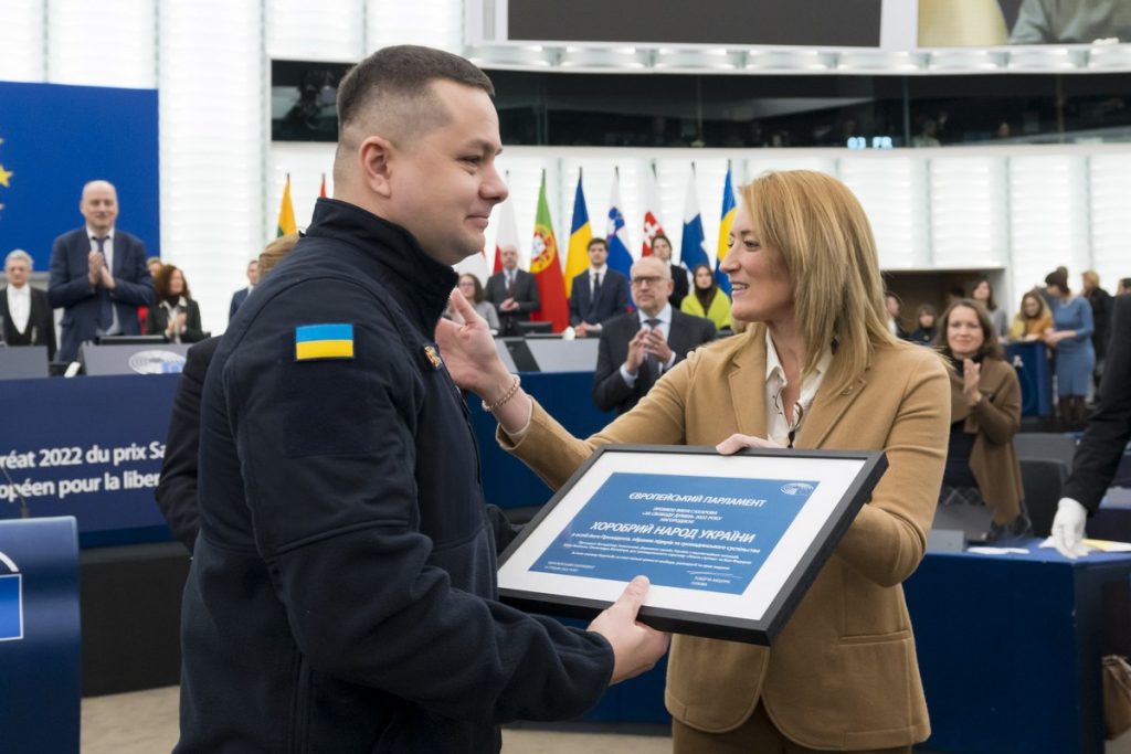 En 2022, le prix Sakharov a été officiellement remis au “courageux peuple ukrainien”