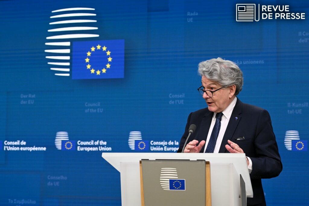 Thierry Breton, commissaire européen au Marché intérieur, est à l'origine du projet proposé en 2021 - Crédits : Union européenne