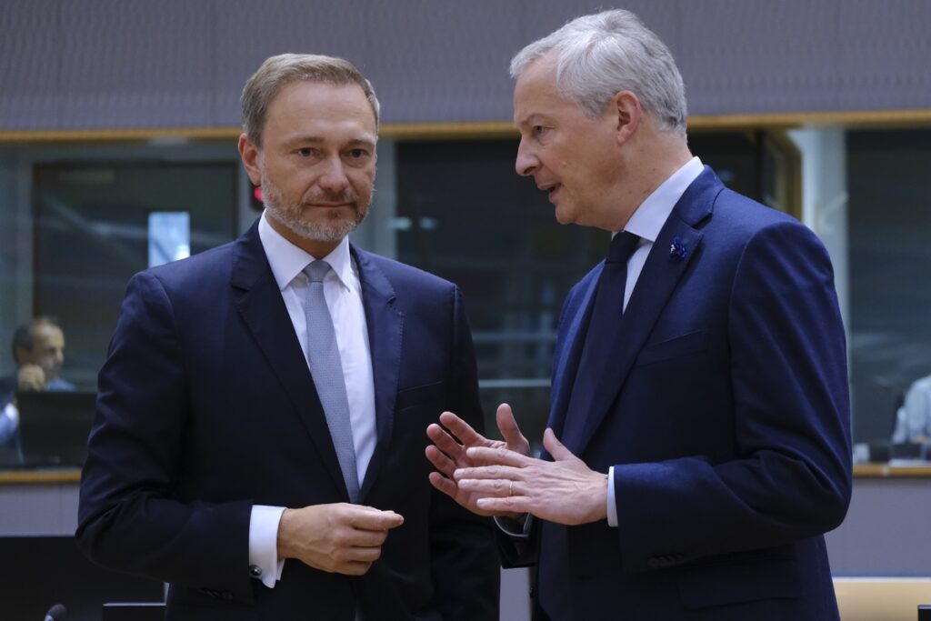 Le ministre allemand des Finances Christian Lindner (à gauche) et son homologue français Bruno Le Maire (à droite) étaient tombés d'accord mardi (ici en novembre 2022)