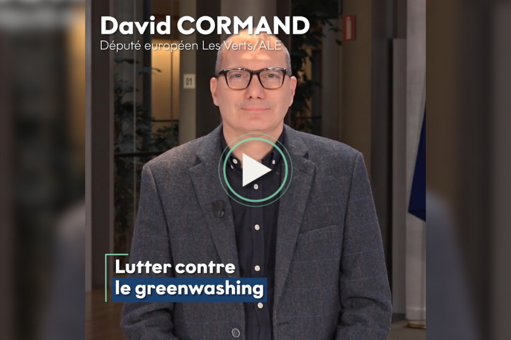 [Vidéo] David Cormand : contre le greenwashing, l'information aux consommateurs doit être facile, visible et accessible