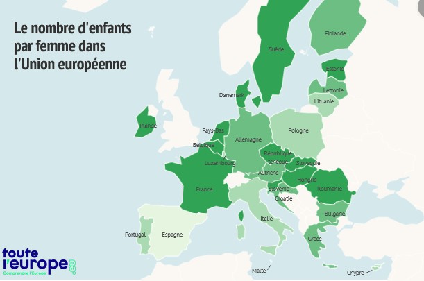 Fécondité dans l'Union européenne : combien d'enfants par femmes dans les Etats membres ?