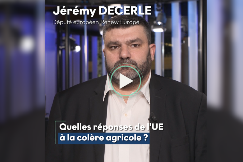 [Vidéo] Jérémy Decerle : La PAC est un accompagnement financier indispensable pour les agriculteurs
