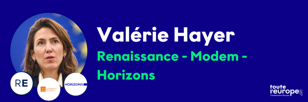 Valérie Hayer tête de liste élections européennes 2024 - Renaissance - Modem - Horizons
