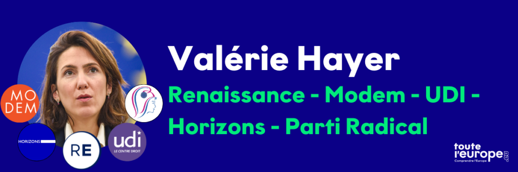 Valérie Hayer - Renaissance, MoDem, UDI, Horizons, Parti radical