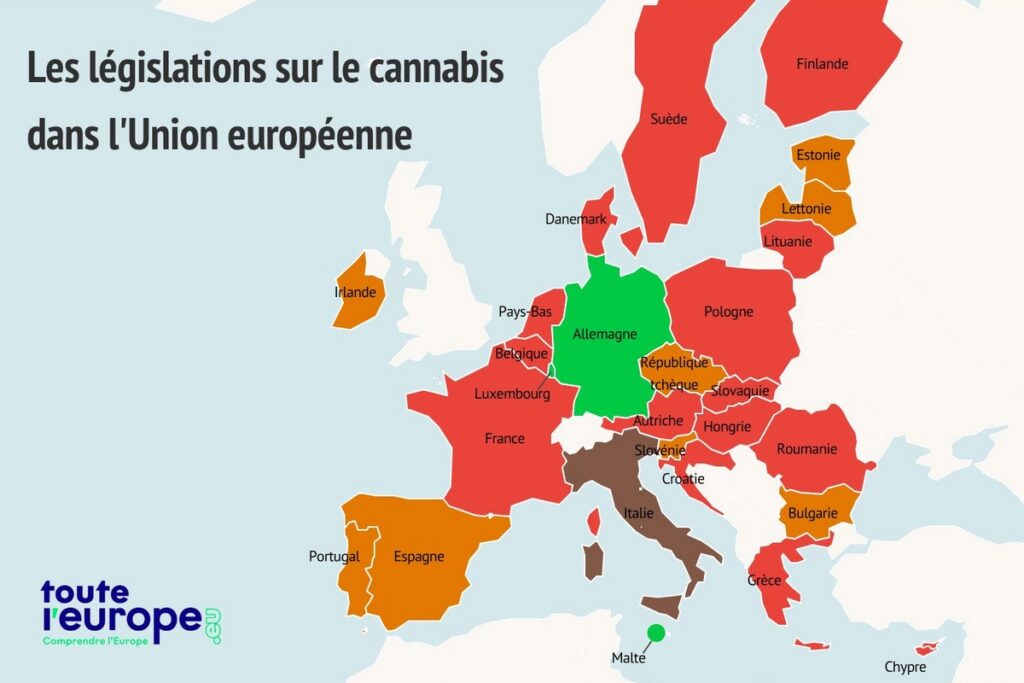 Les législations sur le cannabis dans l'Union européenne