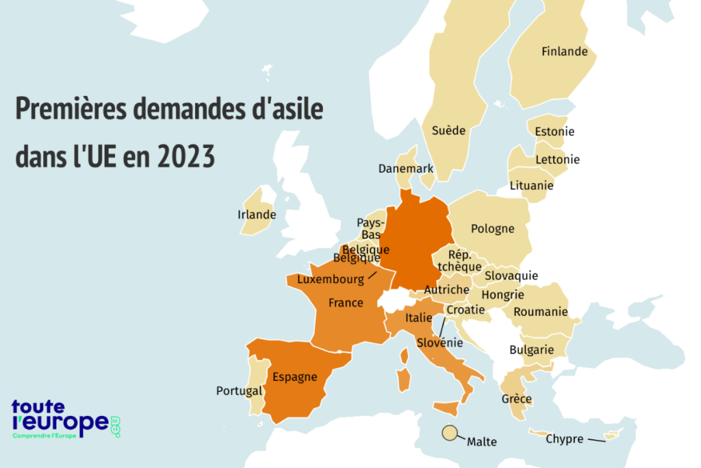 [Carte] Le nombre de demandeurs d'asile dans l'Union européenne